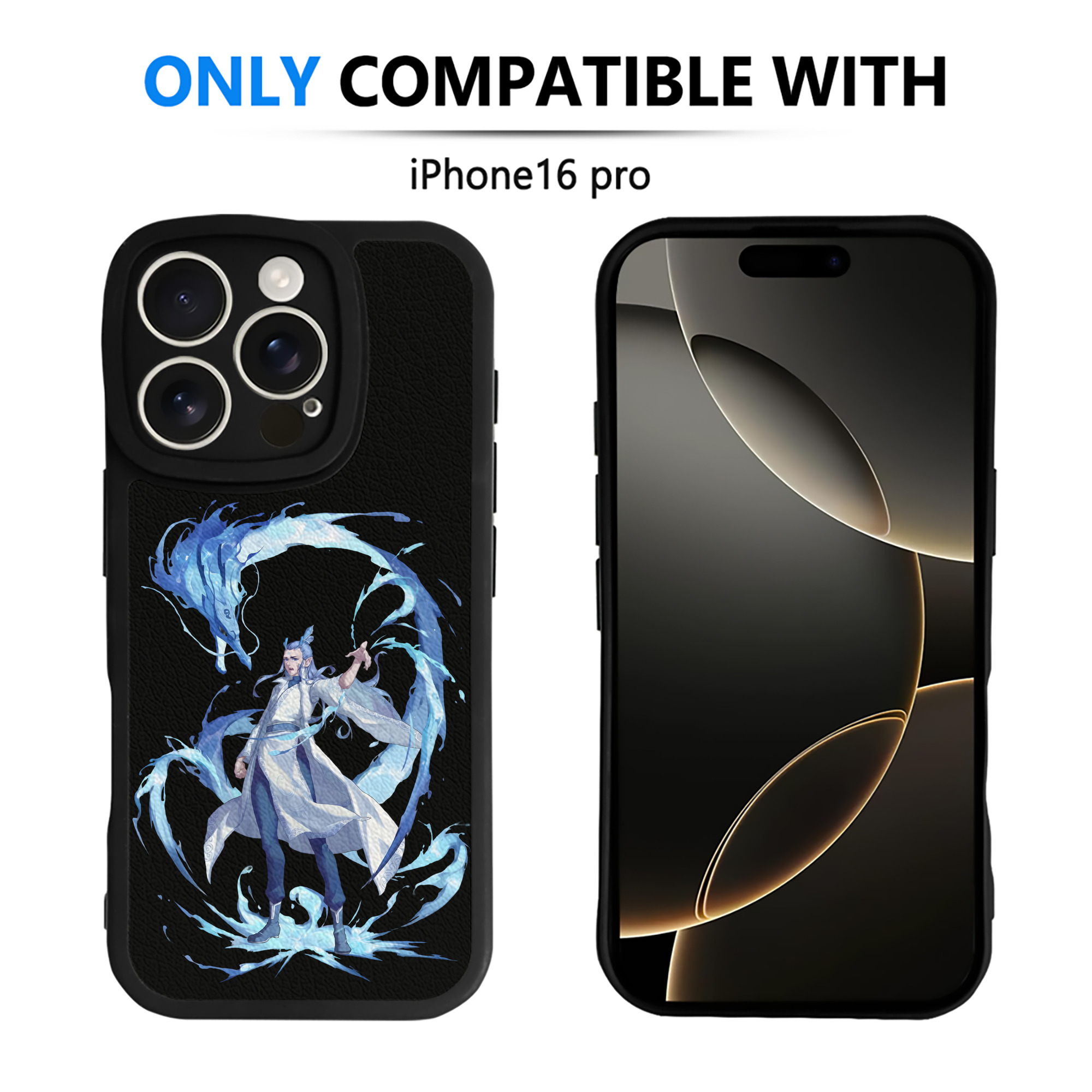 （画像用） Ne Zha 2 ナタ 魔童の大暴れ 【iPhone 16シリーズ対応】シリコンスマホケース（レザー調） 材質：シリコン
